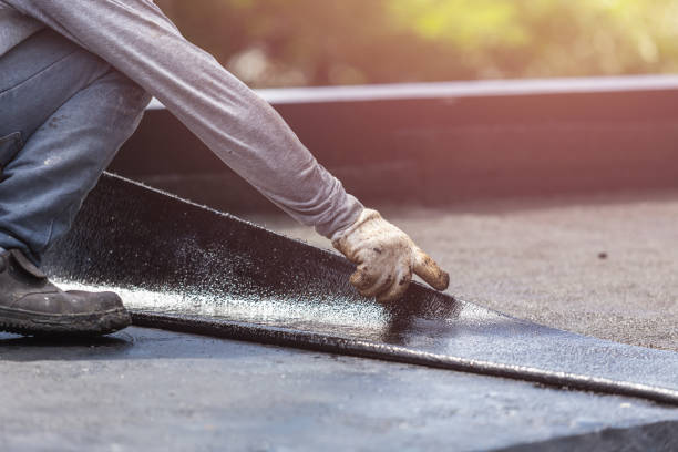 Professional Exterior Waterproofing technician working in Rio, VA